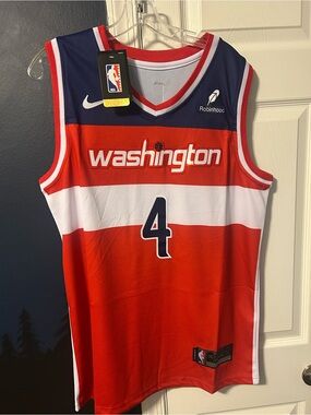 Washington Wizards DJ Dybantsa #4 NBA Jersey Red Size M,L,XL & 2XL